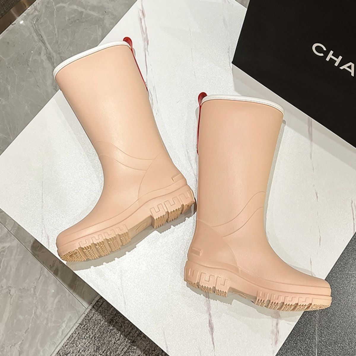 BLWOENS - Botas para lluvia Mujer - Rosado