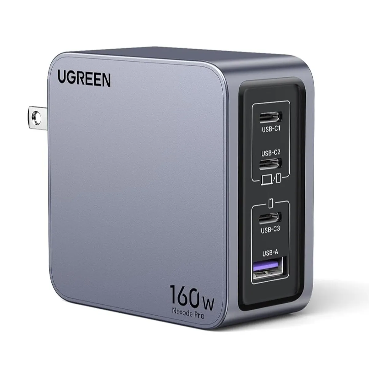 UGREEN - Cargador UGREEN Nexode Pro 160W GaN 2x USB-C USB-A Slim X753 - 25876