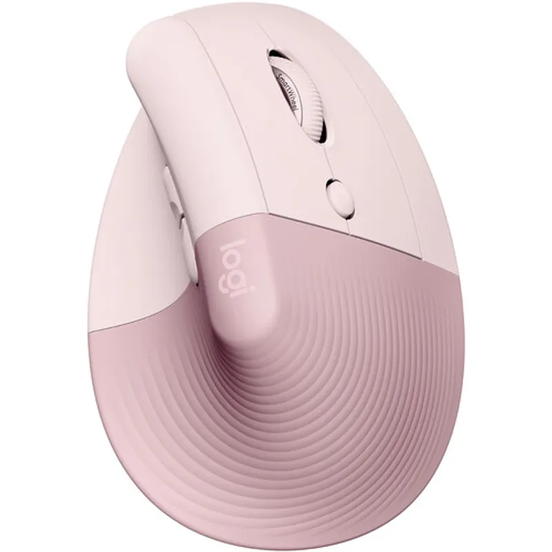 LOGITECH - Logitech Lift Mouse Ergonómico Vertical Inalámbrico - Rosa