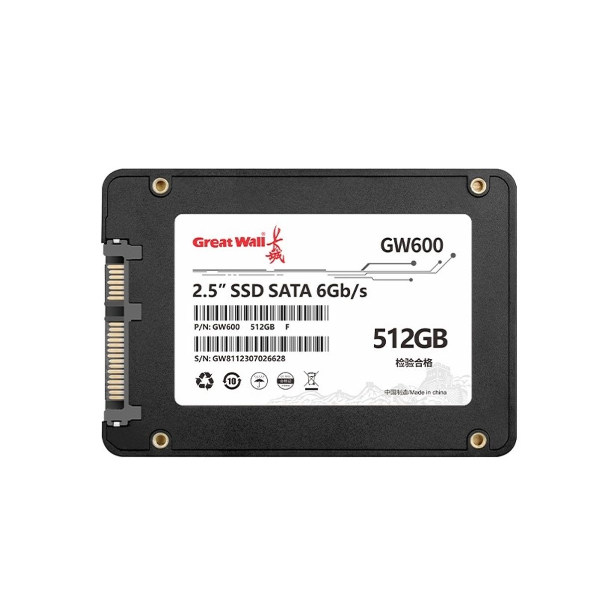 GREAT WALL - Disco Dure SSD Great Wall 512GB 25Inch SATA GW600