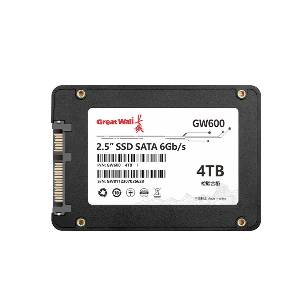 GREAT WALL - Disco Dure SSD Great Wall 4TB 25Inch SATA GW600