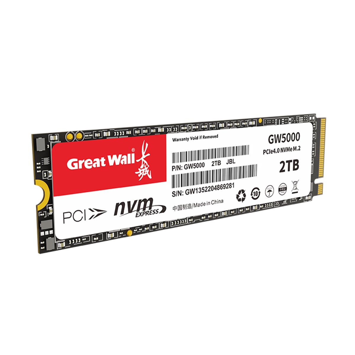 GREAT WALL - Disco Dure SSD Great Wall 2TB PCIe40 NVMe M2 GW5000