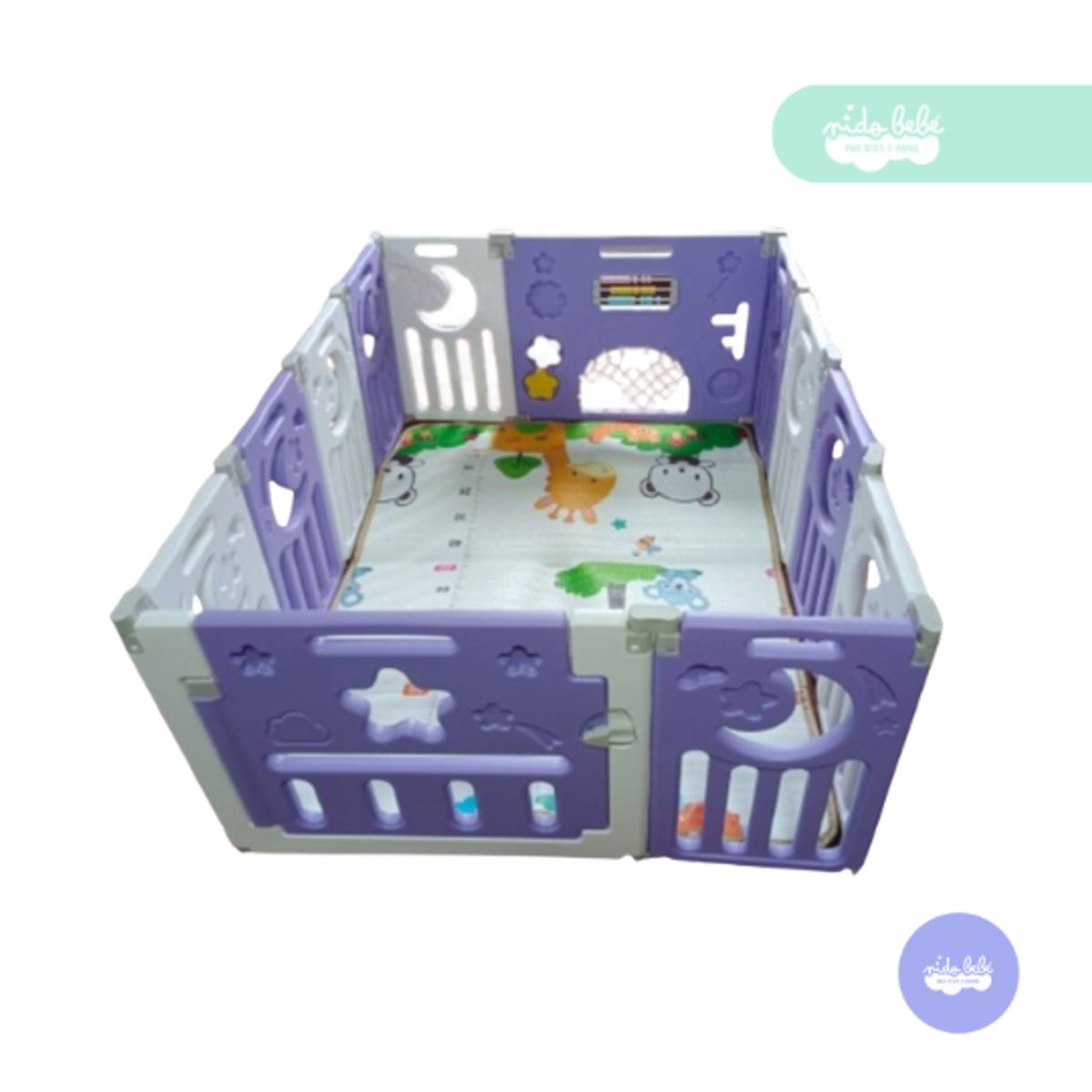 BABY - Cerco plegable de bebe Luna baby morado