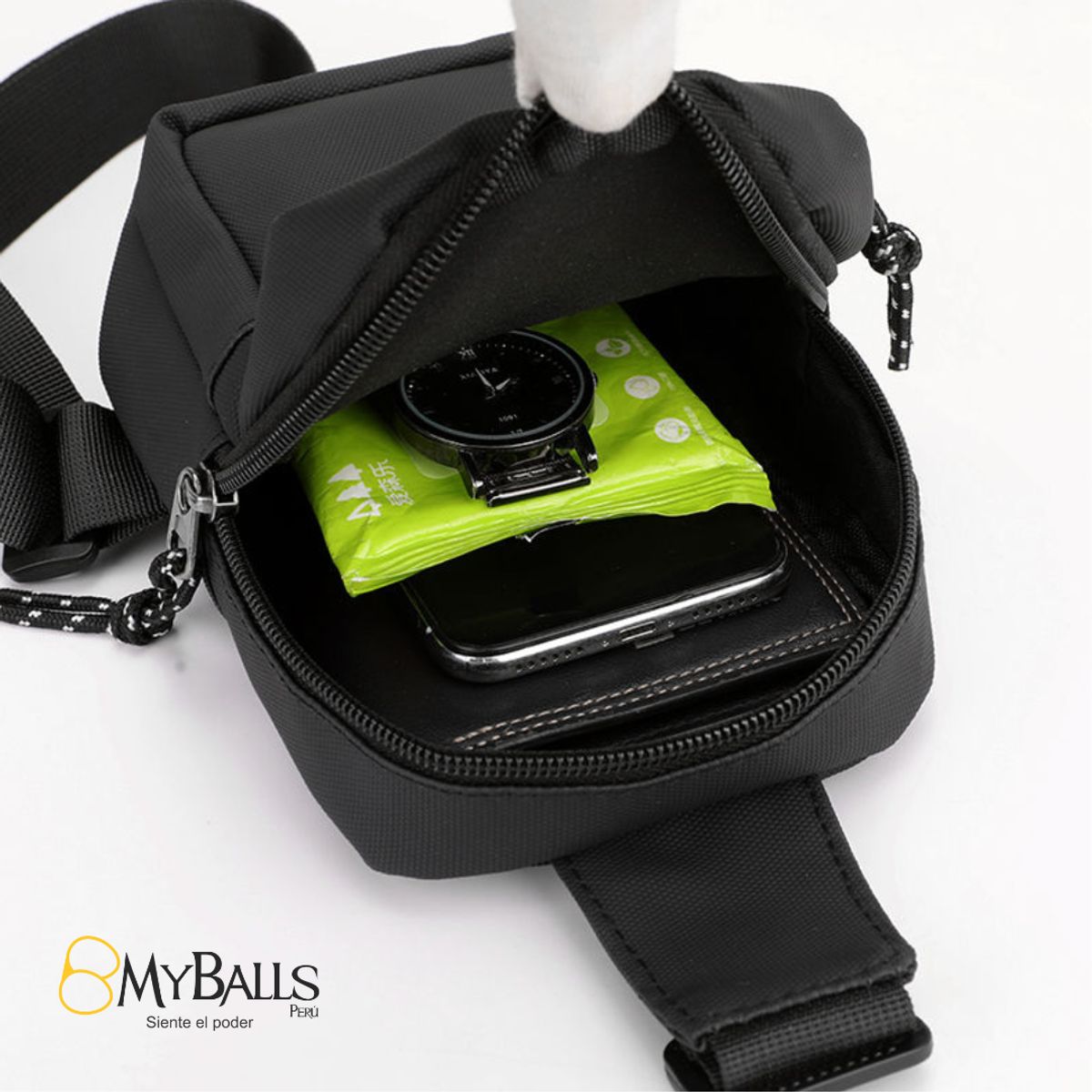 MY BALLS PERÚ - Mini Bolso de Pecho Mens MB - Canguro hombre