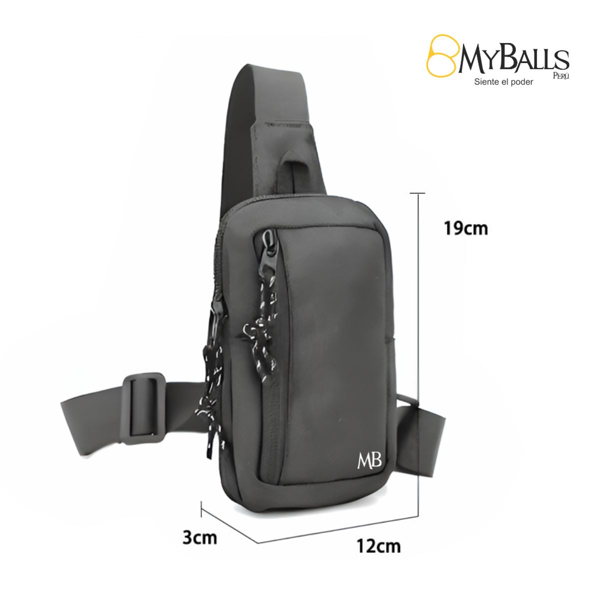 MY BALLS PERÚ - Mini Bolso de Pecho Mens MB - Canguro hombre