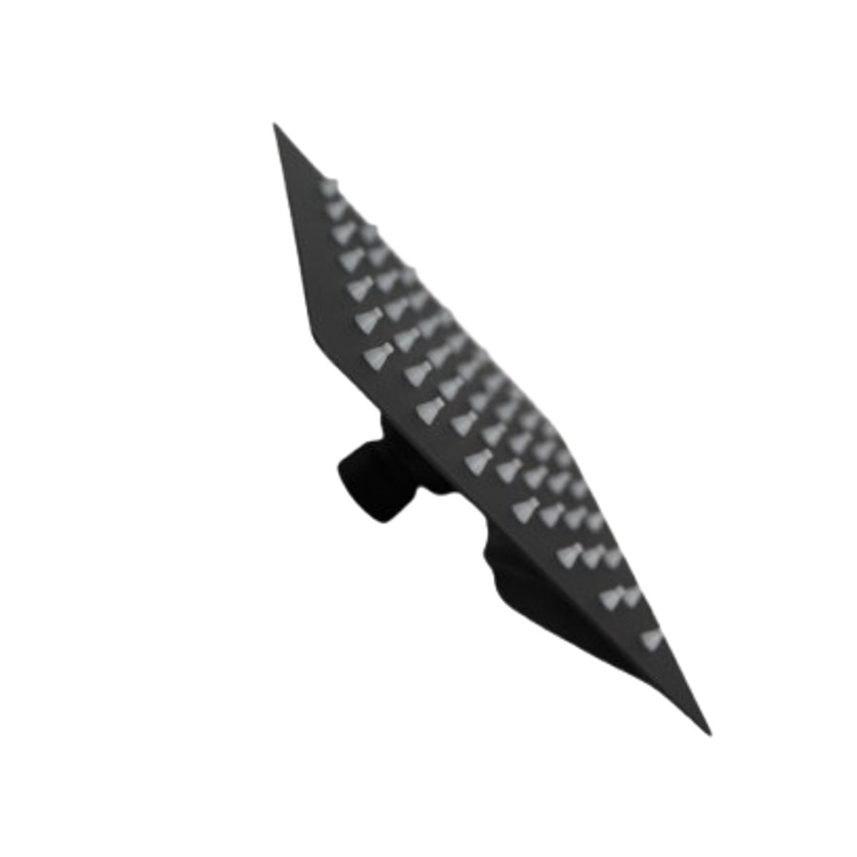 GENERICO - Cabeza de ducha 10 Negro Cuadrado