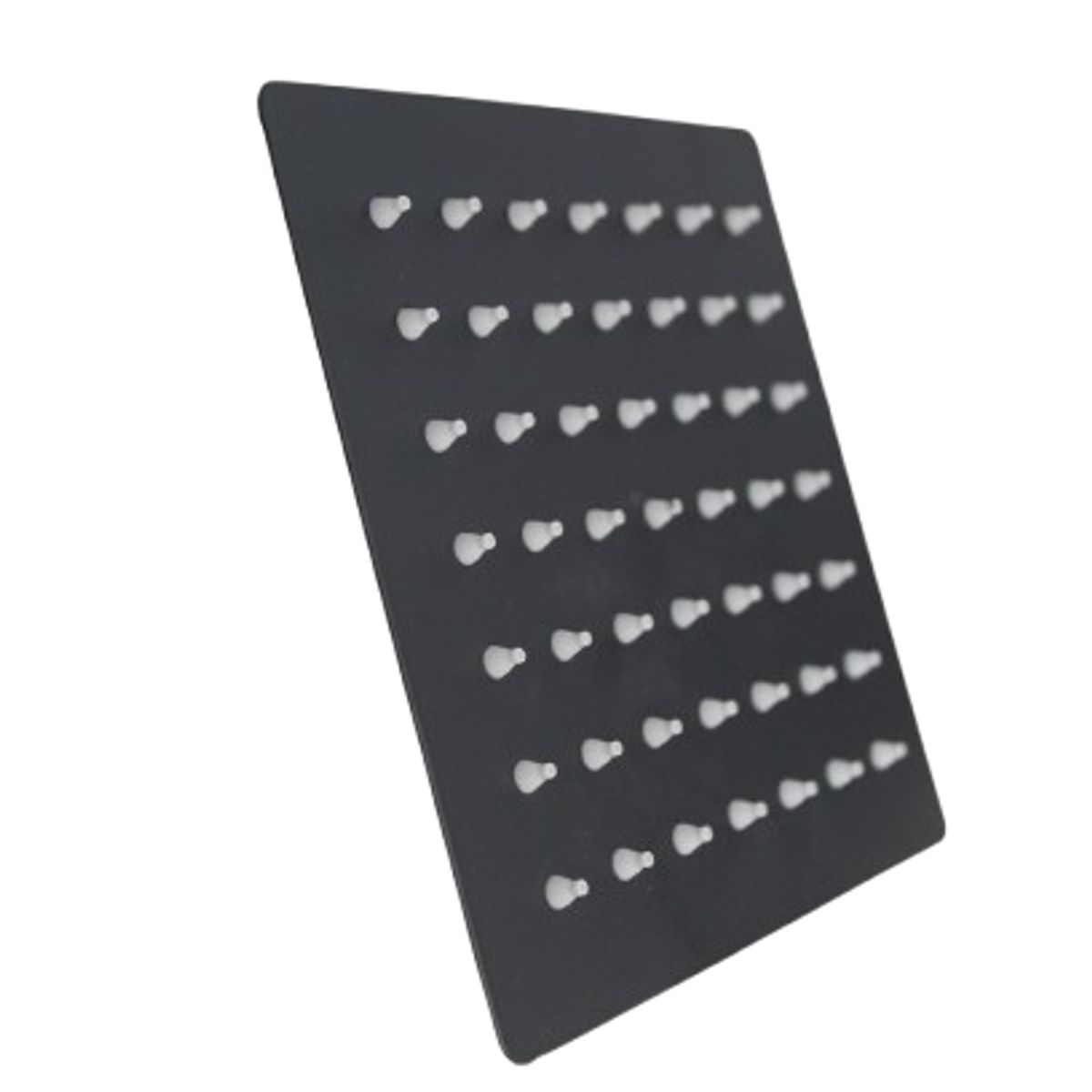 GENERICO - Cabeza de ducha 6 cuadrada color Negro