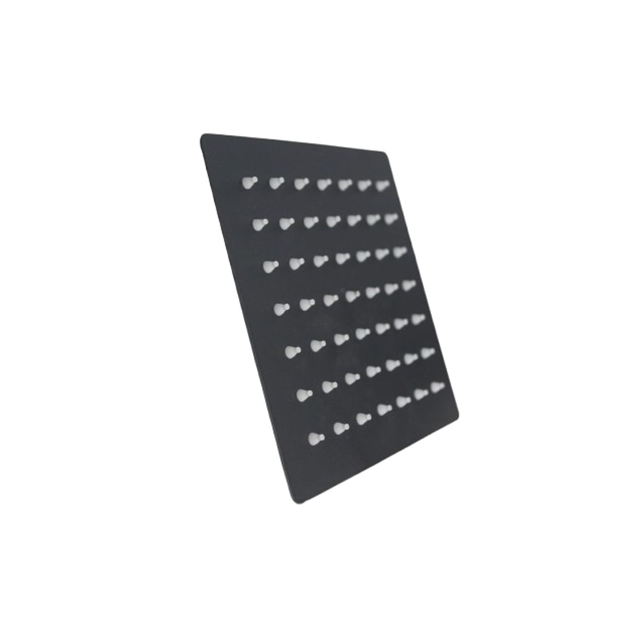 GENERICO - Cabeza de ducha 6 cuadrada color Negro