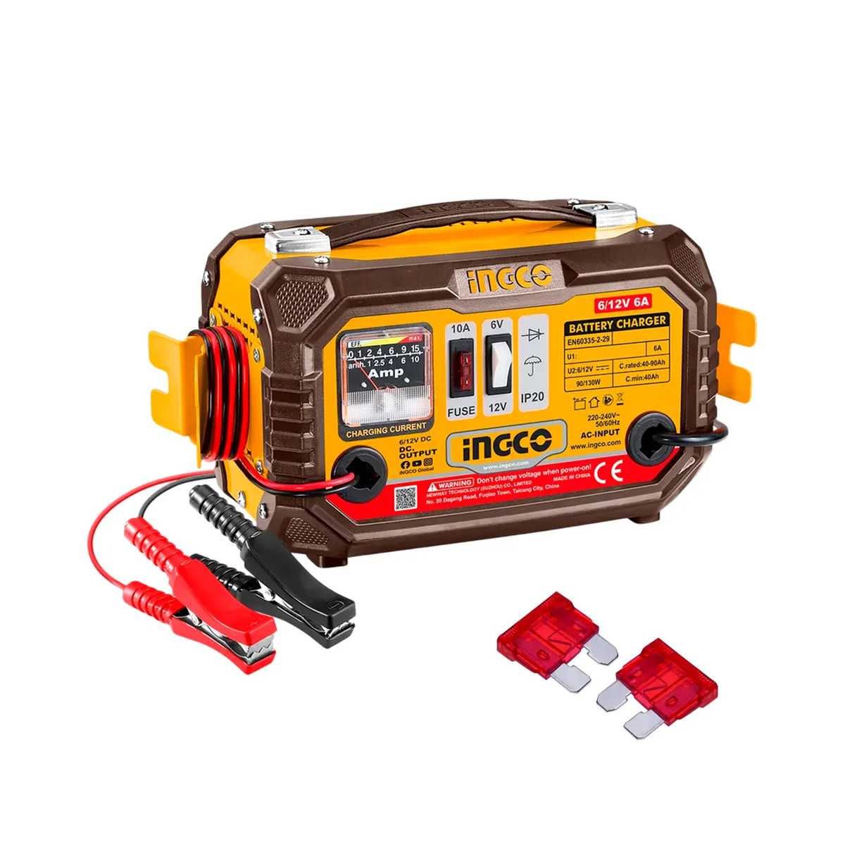 INGCO TOOLS - Cargador De Baterías 612voltios Clase H Ingco Ing-cb1501 Autos