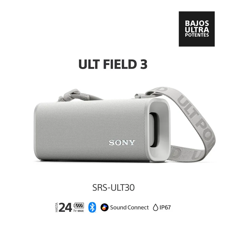 Sony Parlante Bluetooth SRS-ULT30 Portátil ULT FIELD 3 Blanco SONY ...