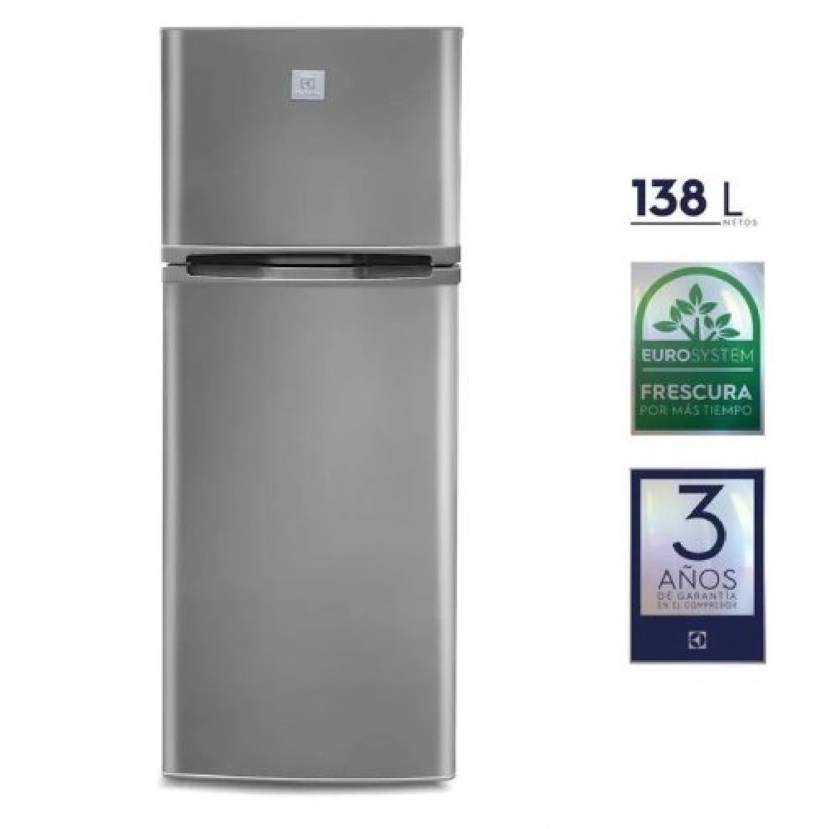ELECTROLUX - Refrigeradora Electrolux 138L Gris ERT18G2HNI