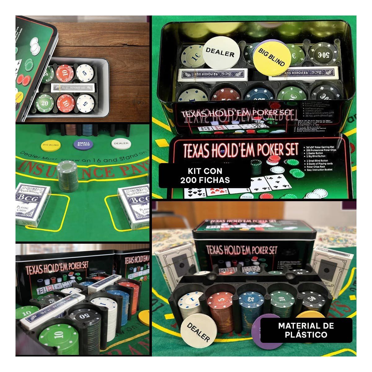 RYBIU IMPORT - Juego de Cartas Poker Profesional Y+Papel de Regalo