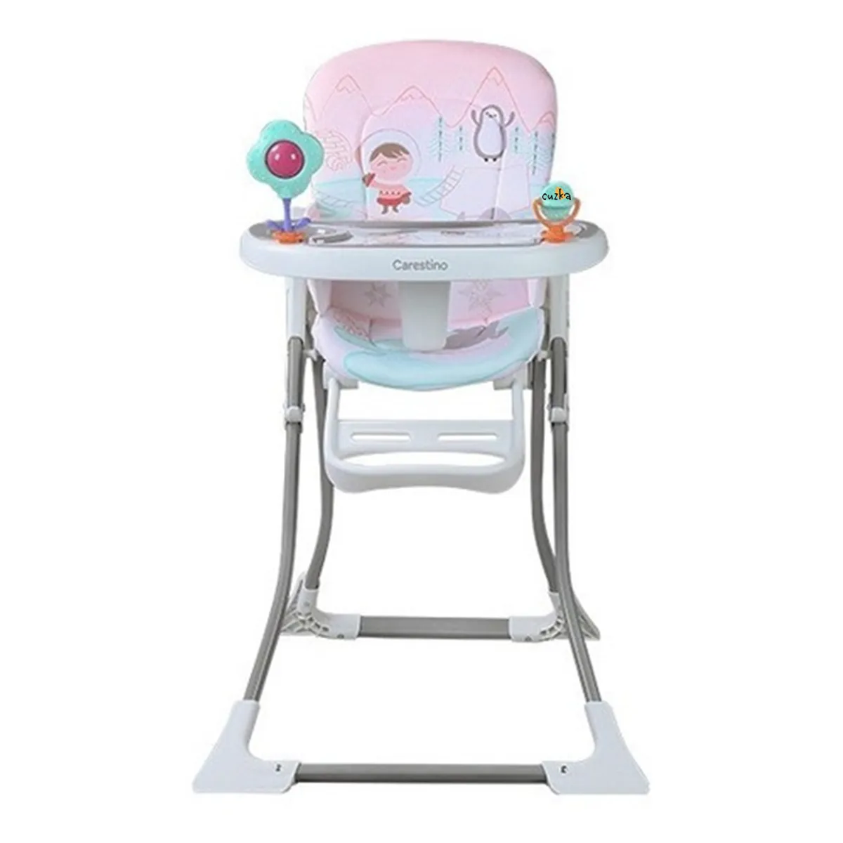 CARESTINO - Silla de Comer para Bebé «RIO» Pink