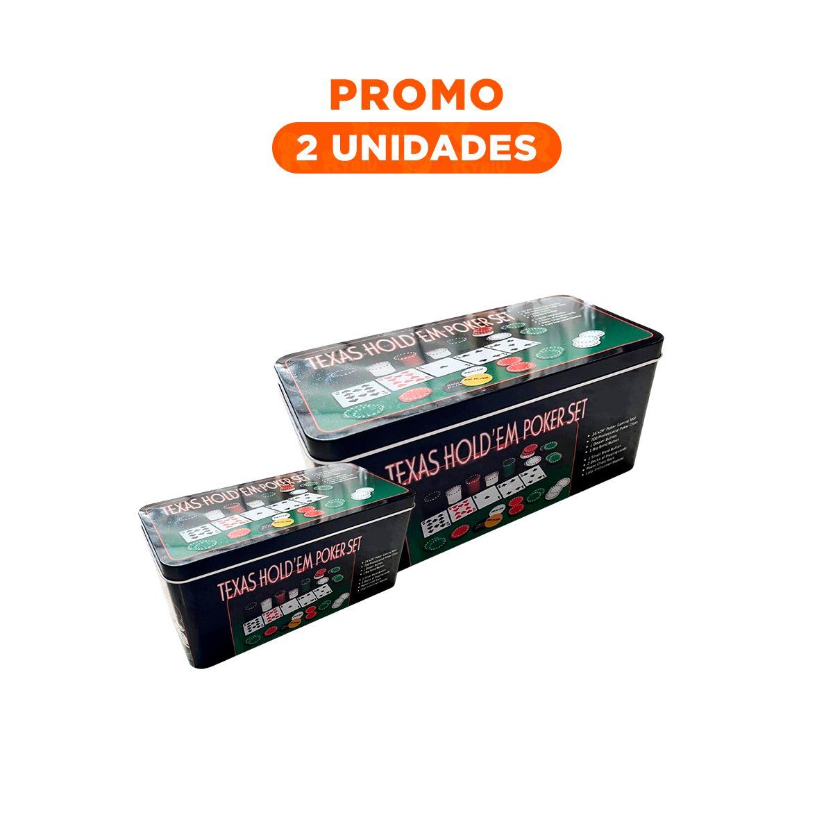 RYBIU IMPORT - Pack2 Juego Completo de Poker Texas con Accesorios