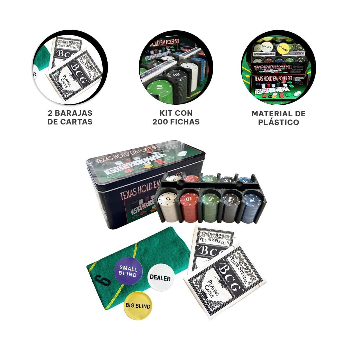 RYBIU IMPORT - Pack2 Juego Completo de Poker Texas con Accesorios