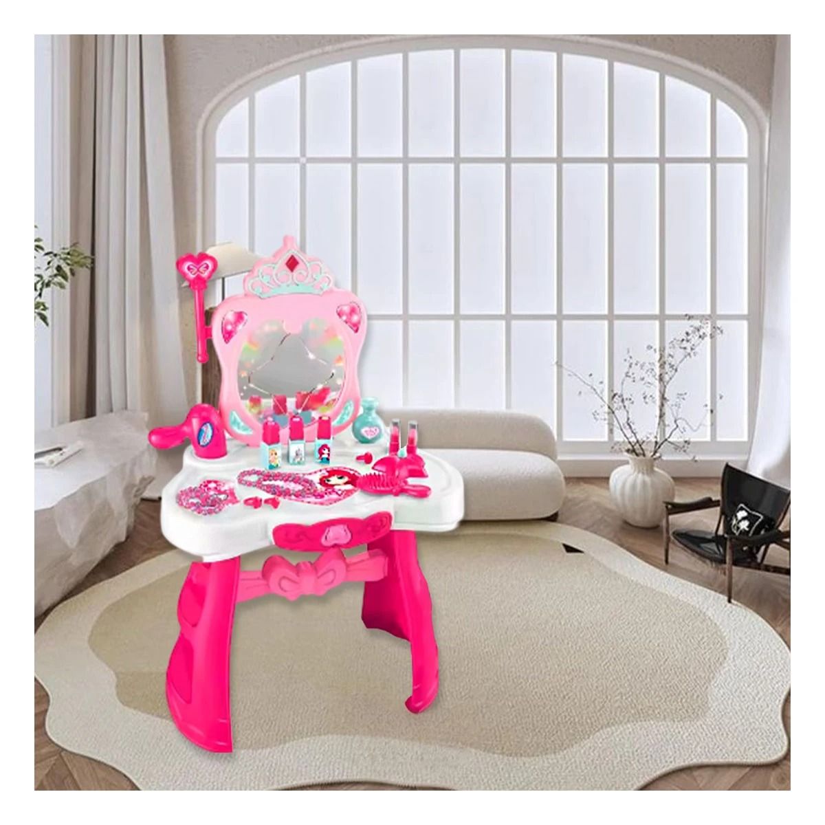 GENERICO - Pack4 Tocador Practico y Util de Rosado Y+Regalo Stickers