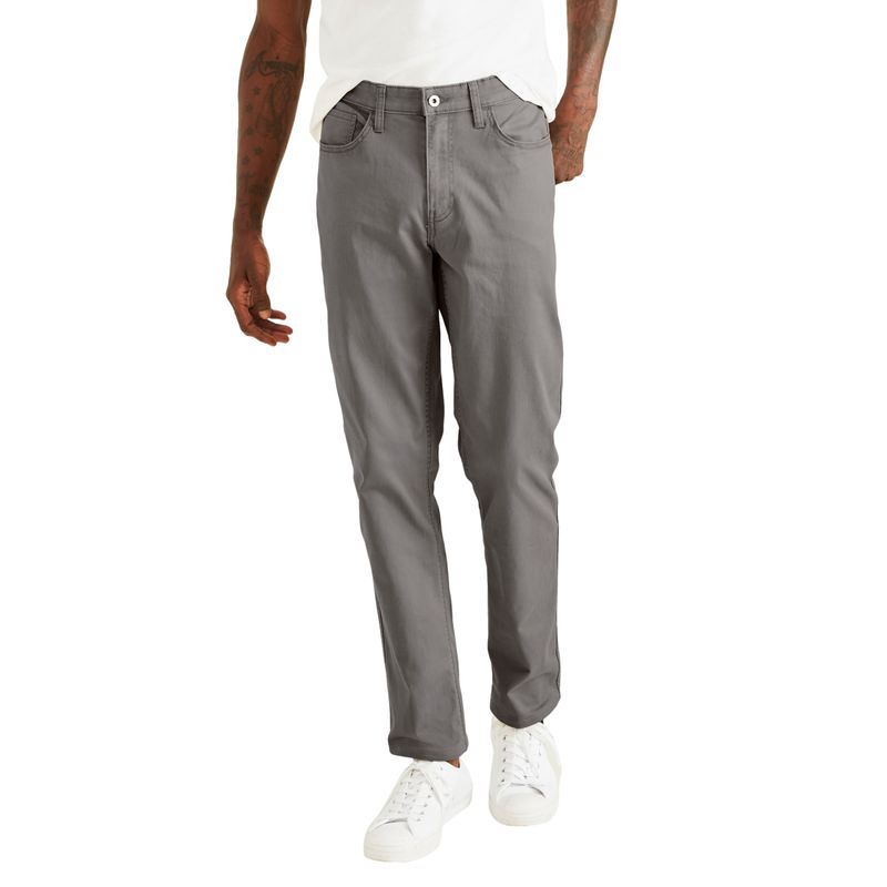 DOCKERS - Pantalón Casual Jean Cut Straight Fit Gris Dockers