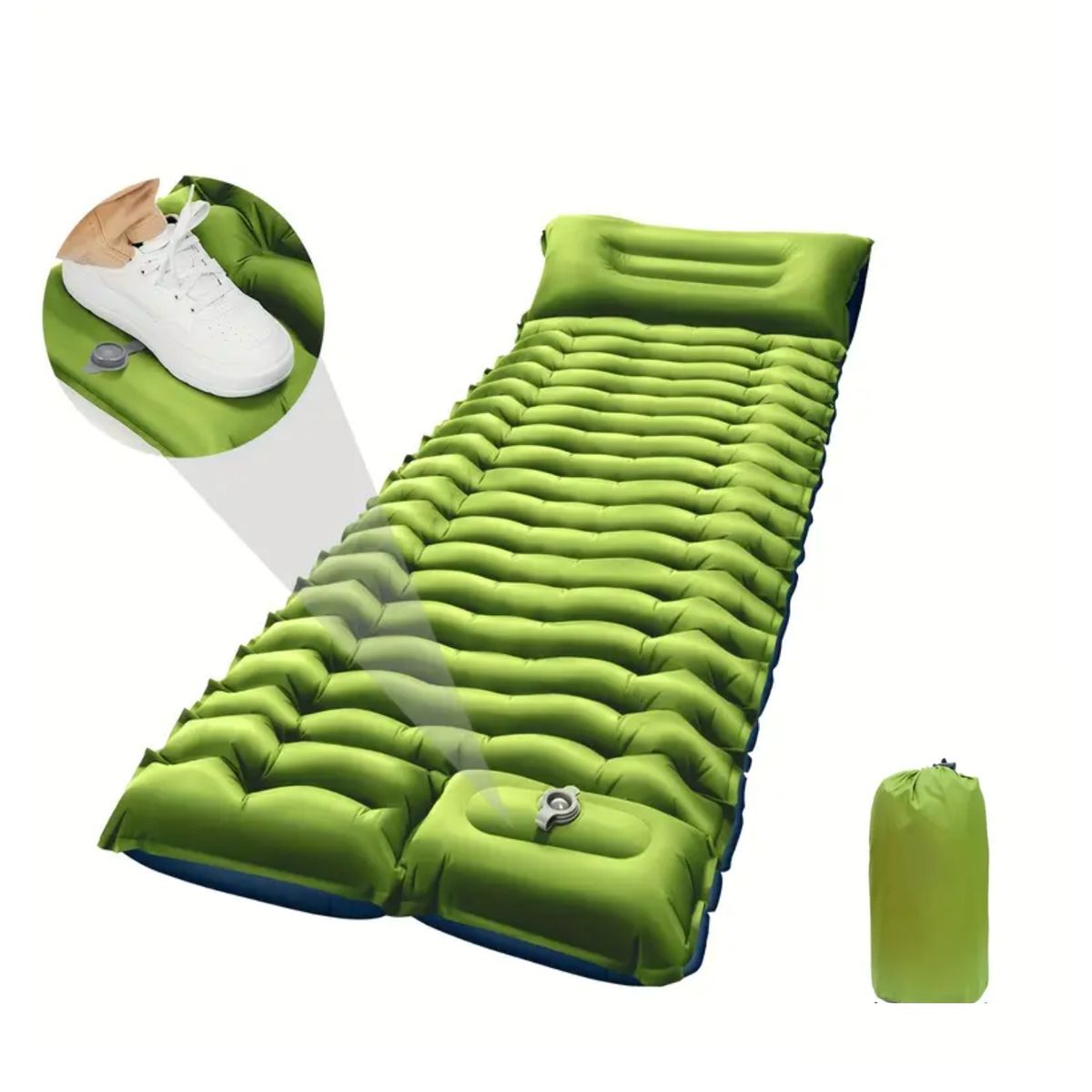 GENERICO - Colchoneta Inflable Grueso Ligero Acampar en Tierra Fría