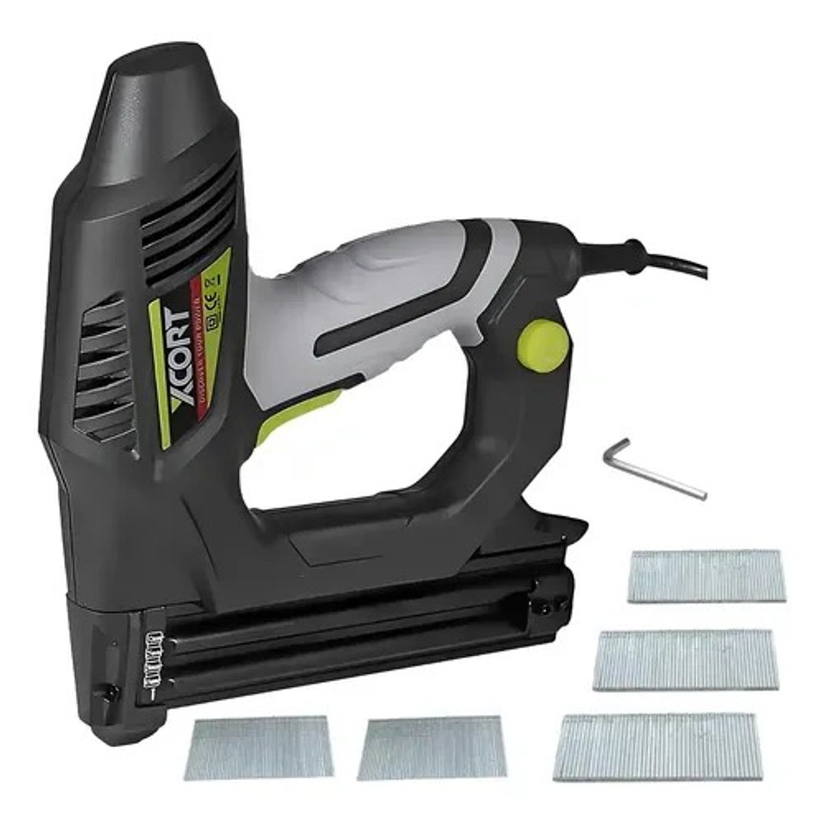 XCORT - Clavadora Grapadora 2 En 1 Eléctrica 18Ga