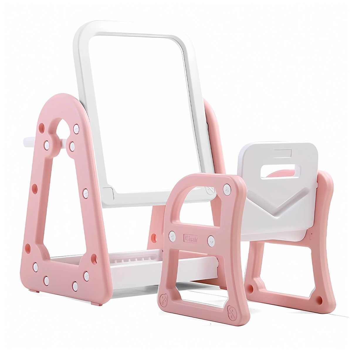 EVERBEST - Mesa Pizarra infantil con Silla color Rosado