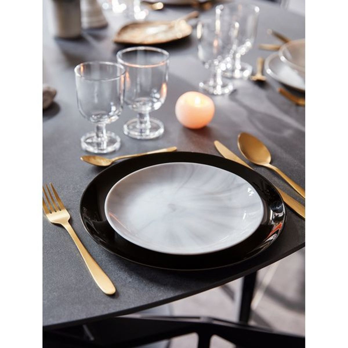 LUMINARC - PLATO ENTRADA 19 CM DIWALI MARBRE