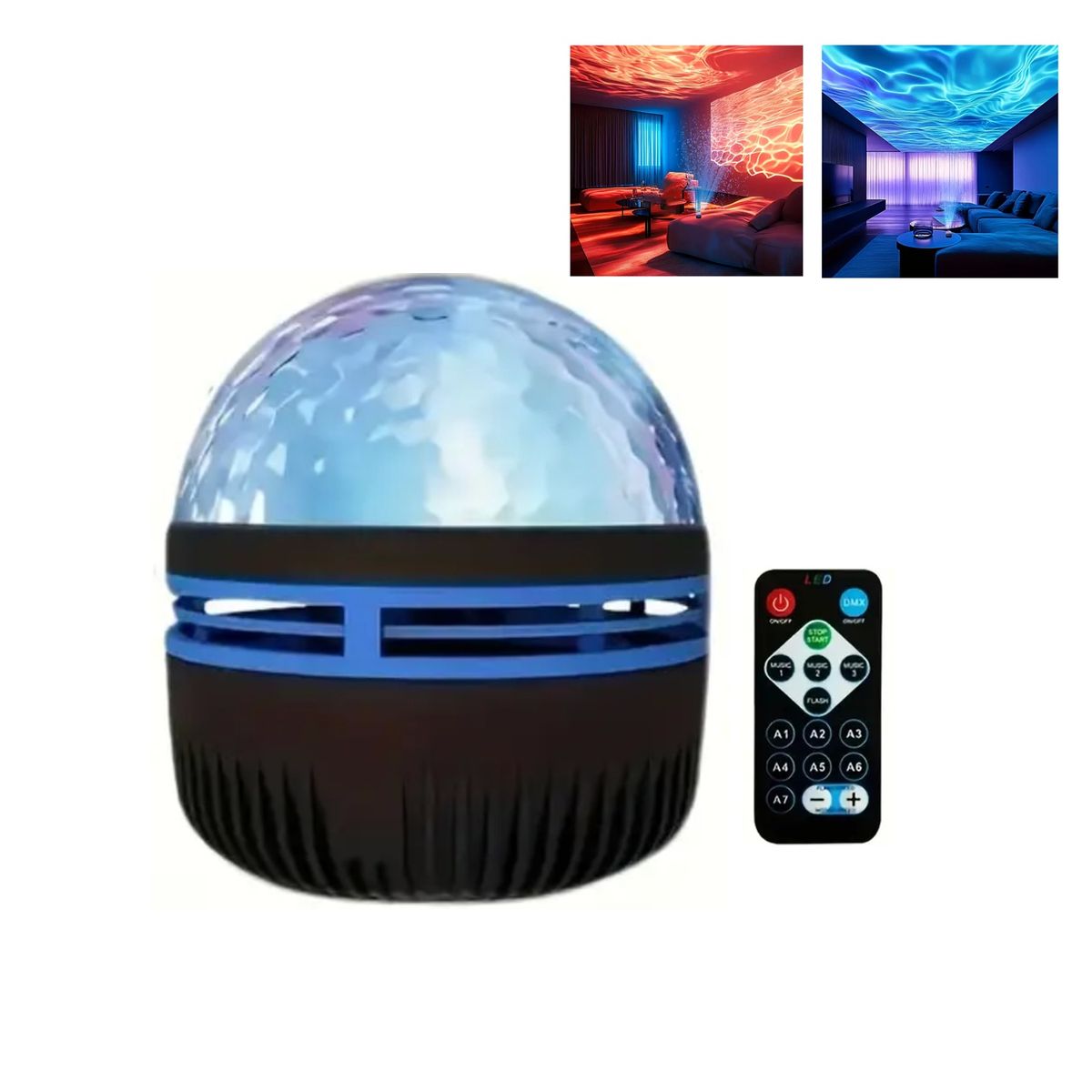 GENERICO - Luces de Onda Multicolor Alimentada por USB RGB3