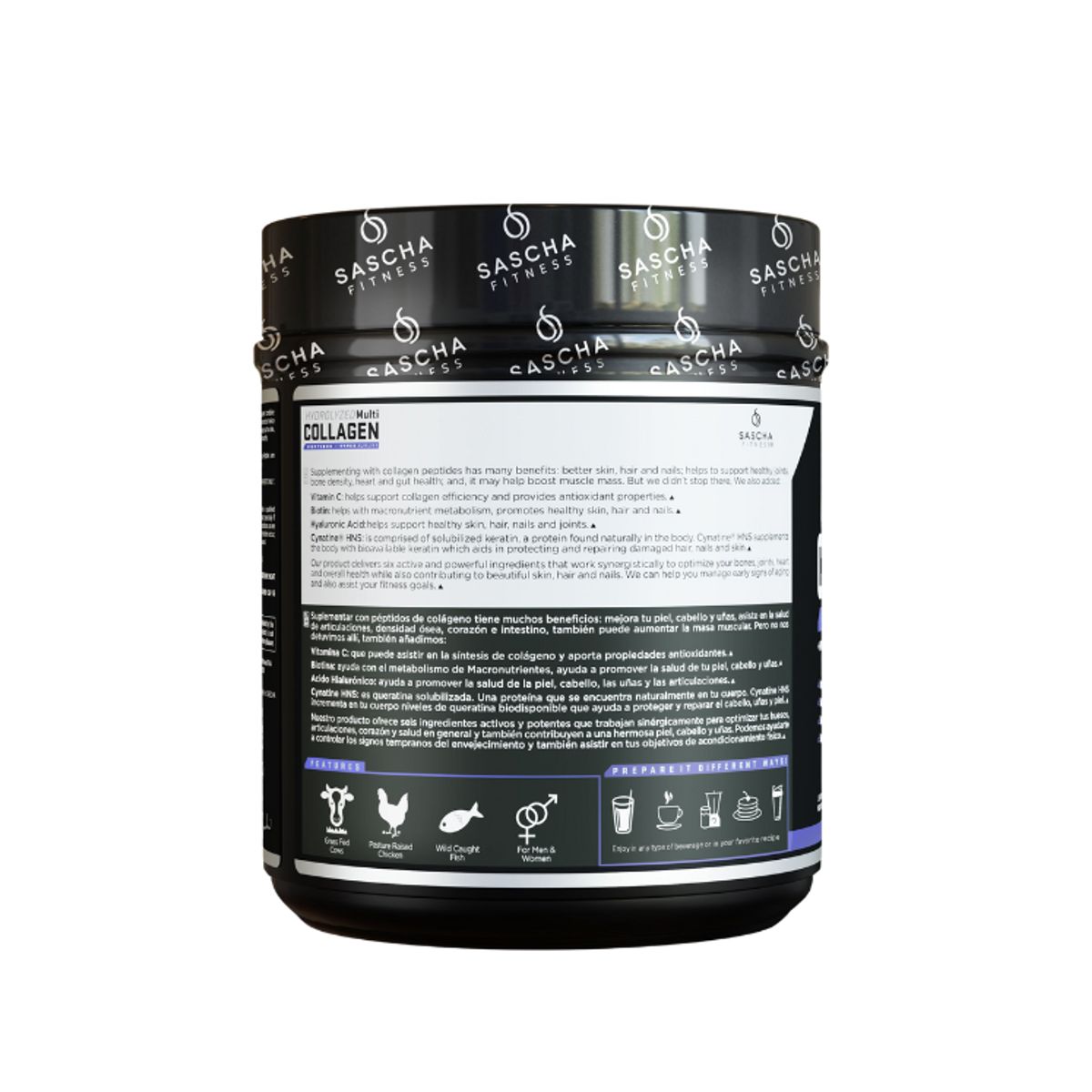 SASCHA FITNESS - Colageno Hidrolizado Chocolate