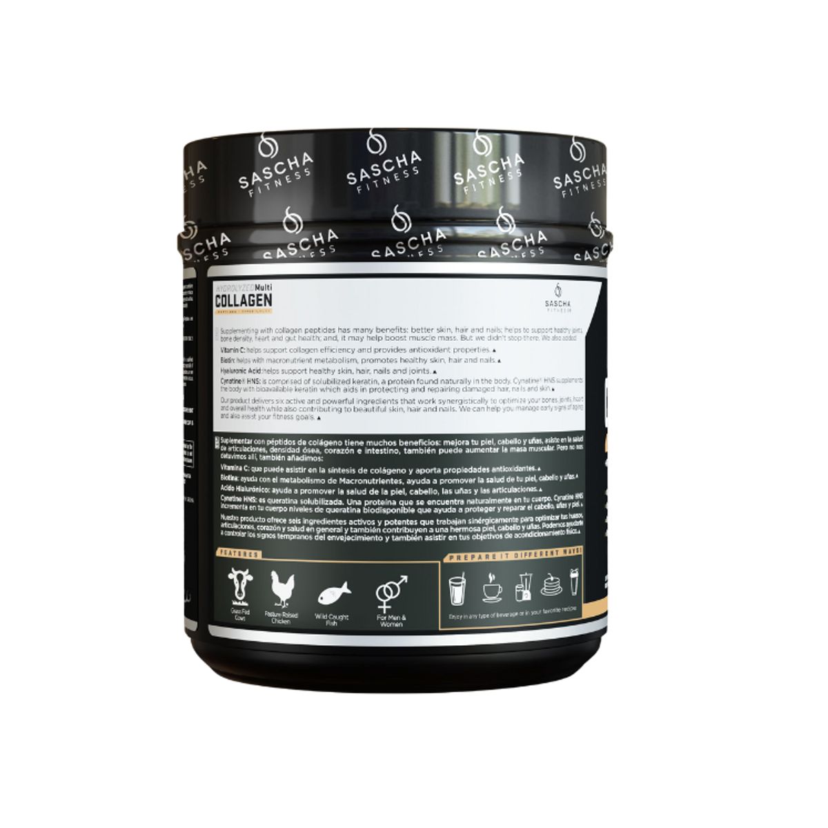 SASCHA FITNESS - Colageno Hidrolizado Caramel Macchiato