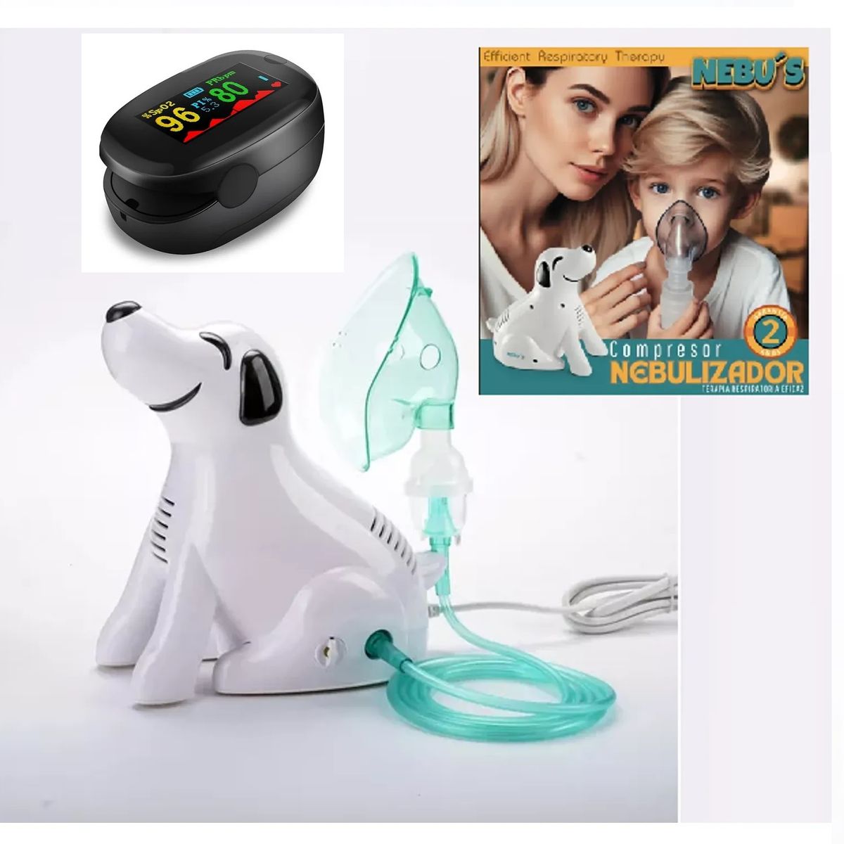 OLIVE - CONCENTRADOR DE OXIGENO UN FLUJO OLIVE 10L + NEBULIZADOR