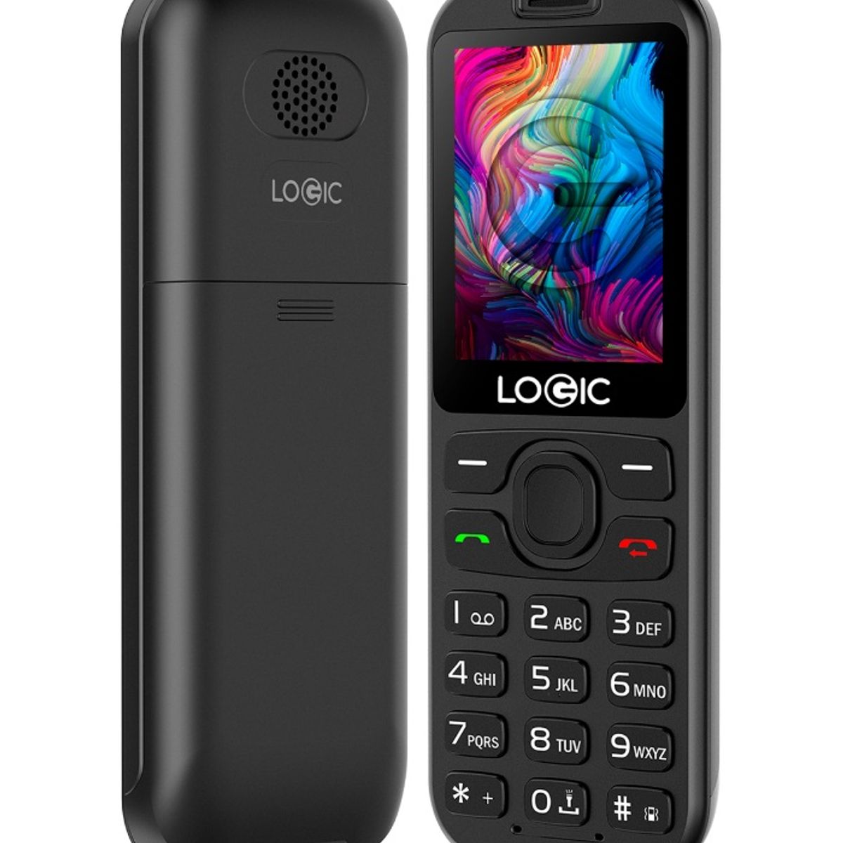 LOGIC - Celular basico Fijo Logic Fixo 240K teclas grandes Negro