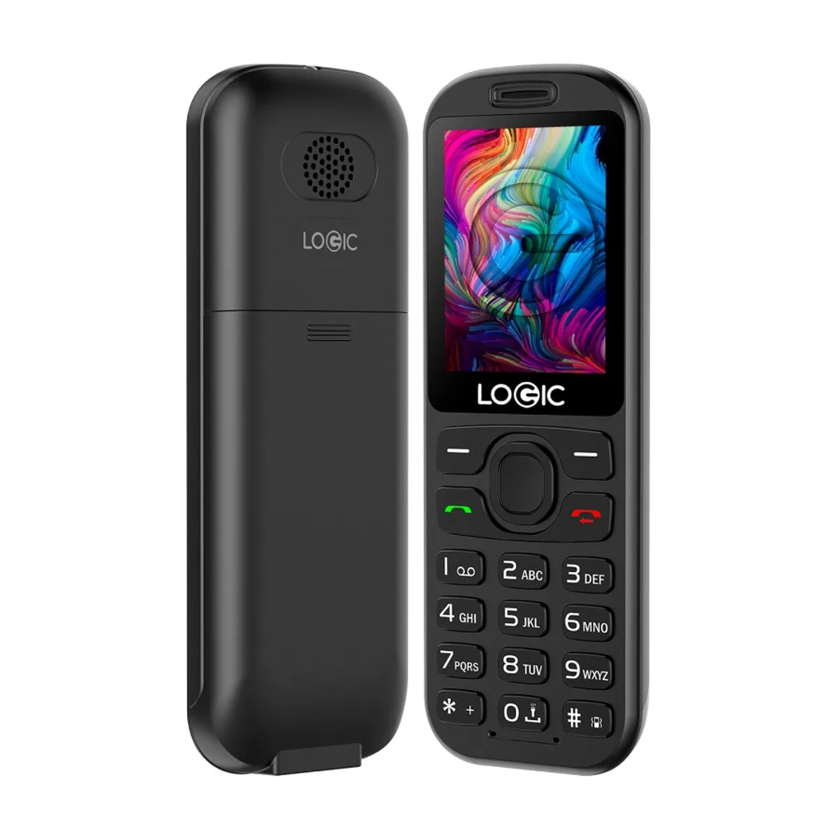 LOGIC - Celular basico Fijo Logic Fixo 240K teclas grandes Negro