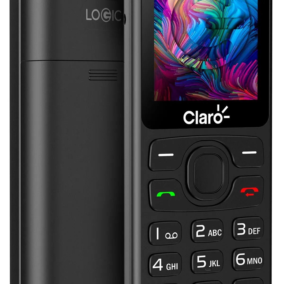 LOGIC - Celular basico Fijo Logic Fixo 240K teclas grandes Negro