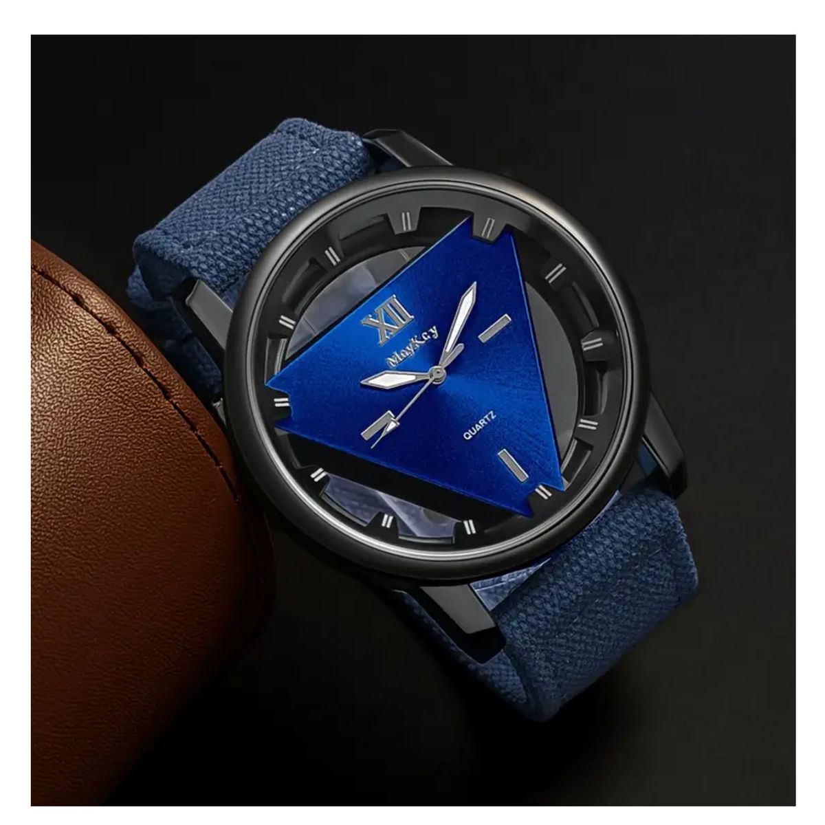 GENERICO - Reloj de Cuarzo Elegante Unisex Números Romanos Azul