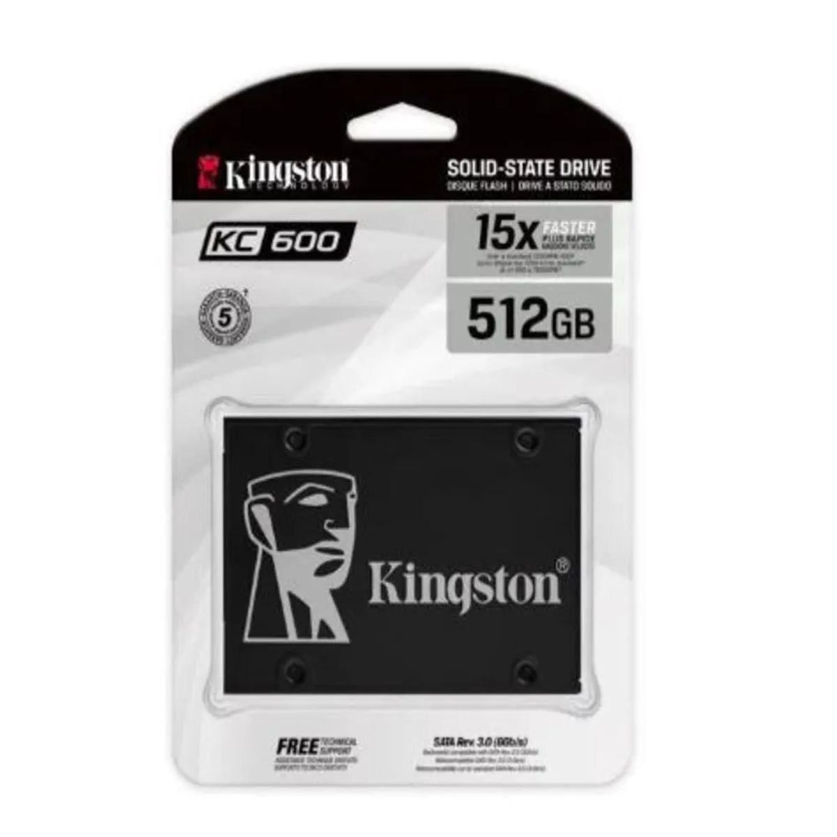 KINGSTON - DISCO SOLIDO KINGSTON KC600 512GB SATA 6.0