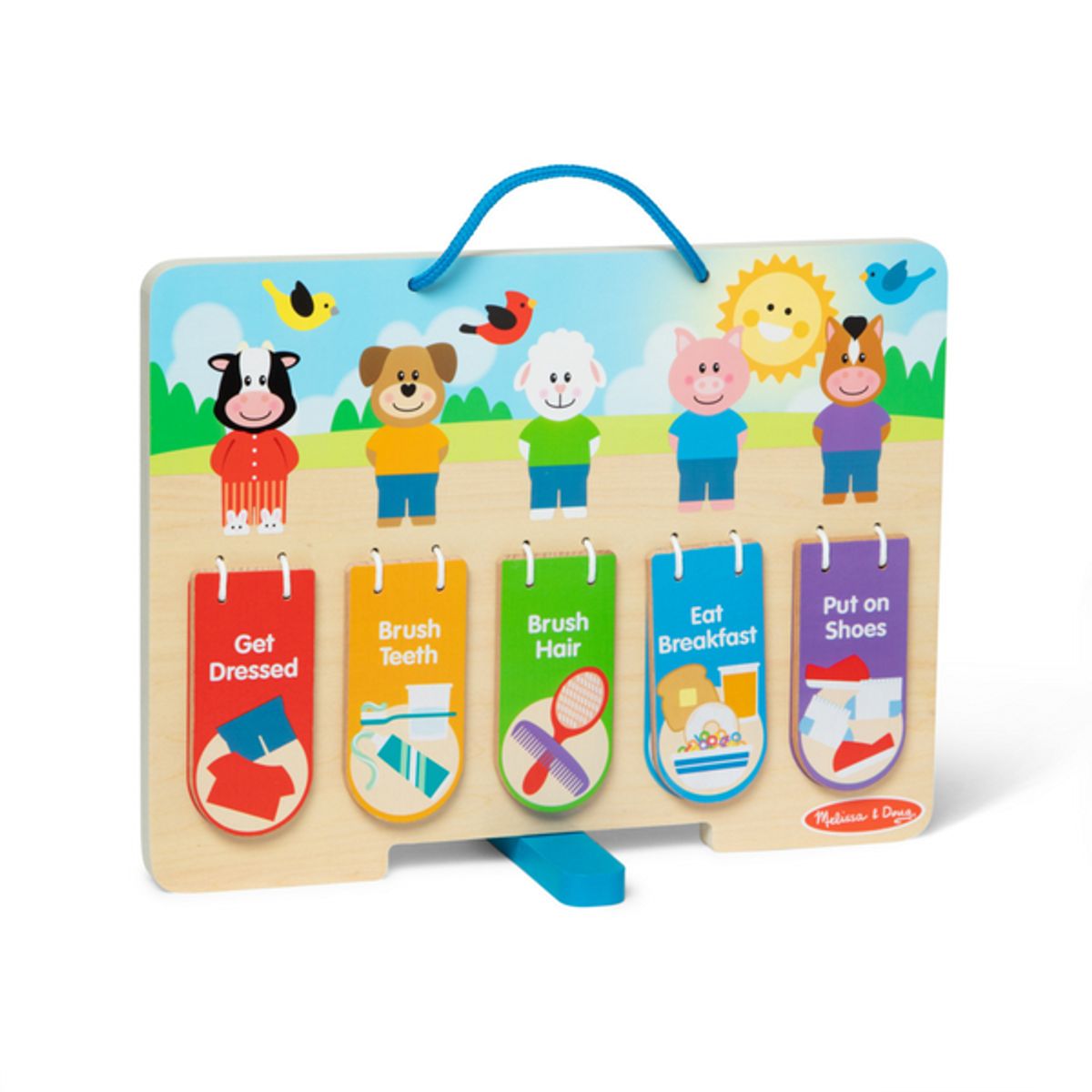 MELISSA & DOUG - Tablero de responsabilidades y rutinas de madera