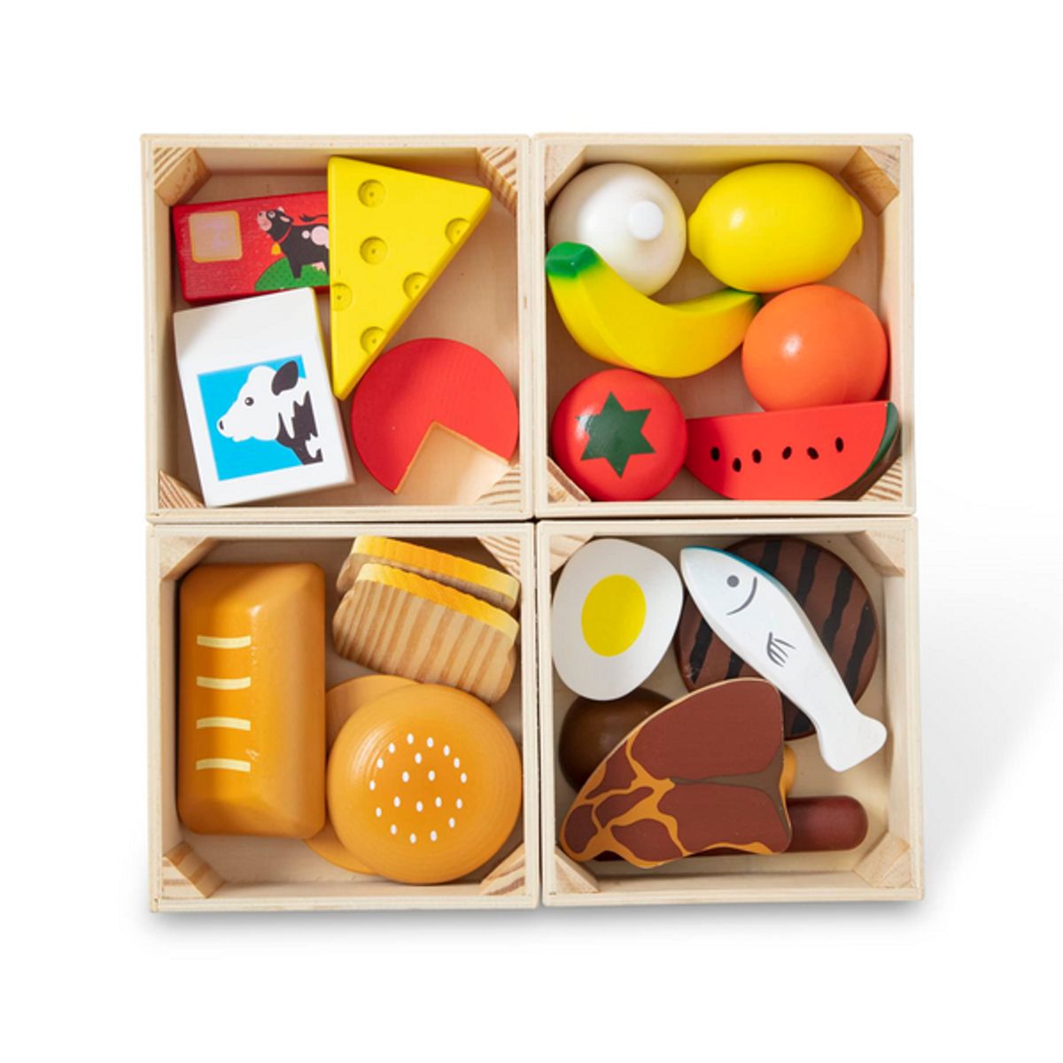 MELISSA & DOUG - Grupo de comida de madera