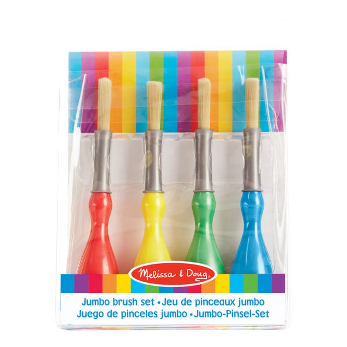 MELISSA & DOUG - Set brochas jumbo 04 unidades
