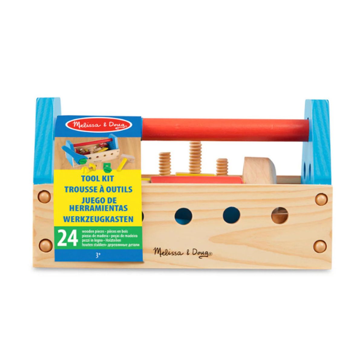 MELISSA & DOUG - Set de herramientas de madera para llevar