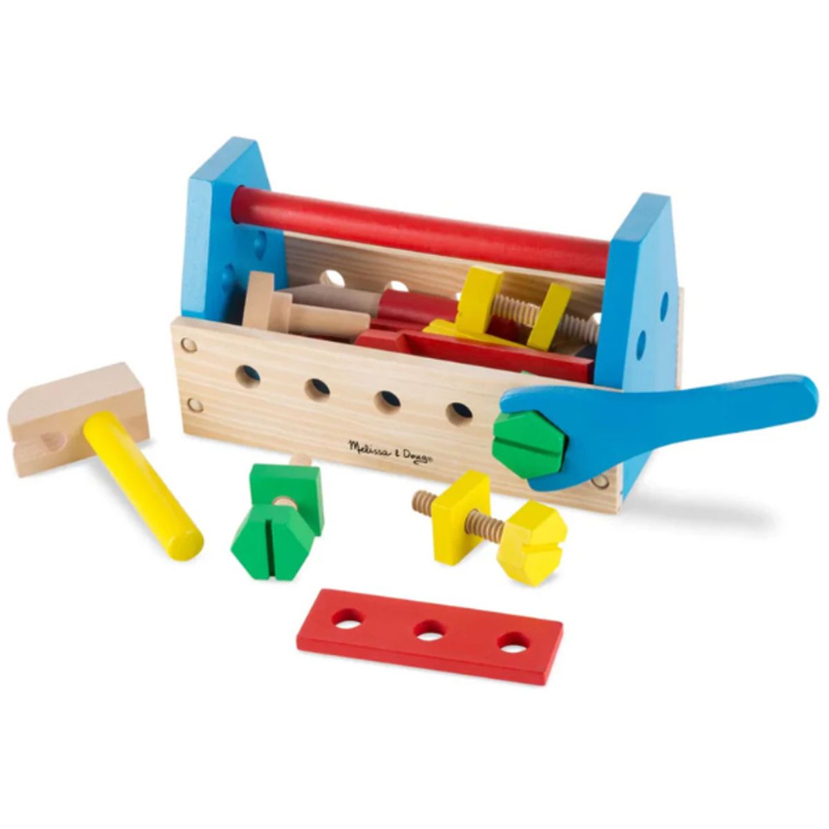 MELISSA & DOUG - Set de herramientas de madera para llevar