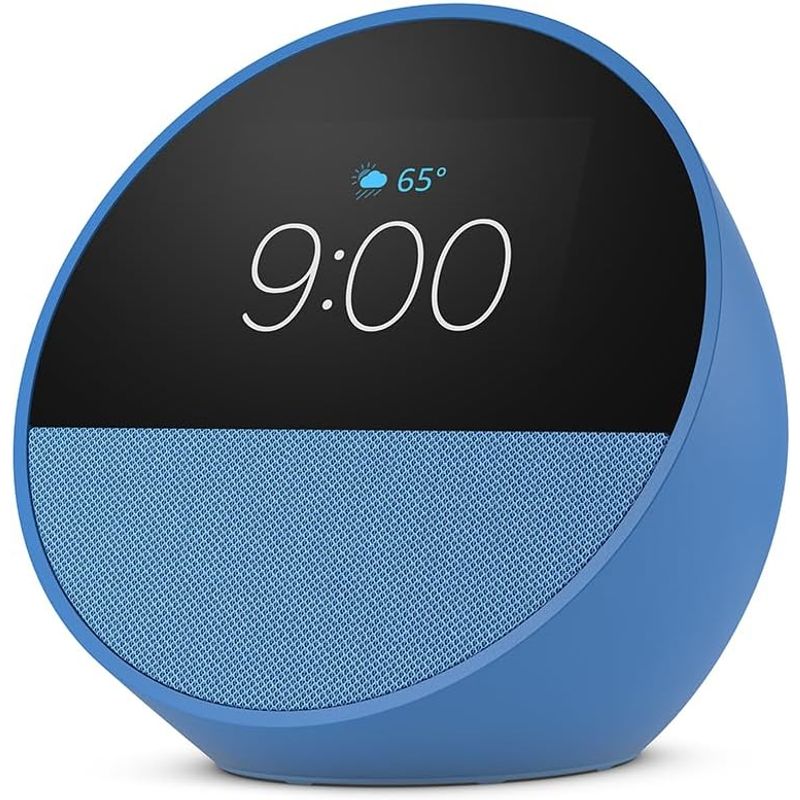 AMAZON - Amazon Alexa Echo Spot Parlante Smart con Reloj - Azul Marino