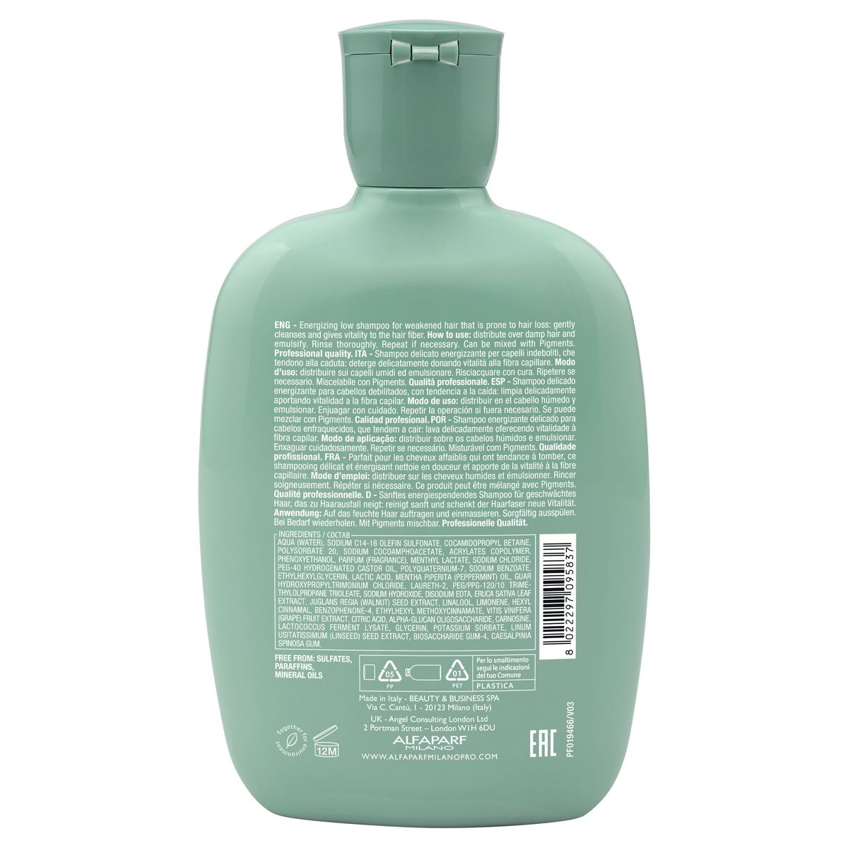 ALFAPARF MILANO - ALFAPARF SEMI DI LINO Scalp Purifying Shampoo 250 ml