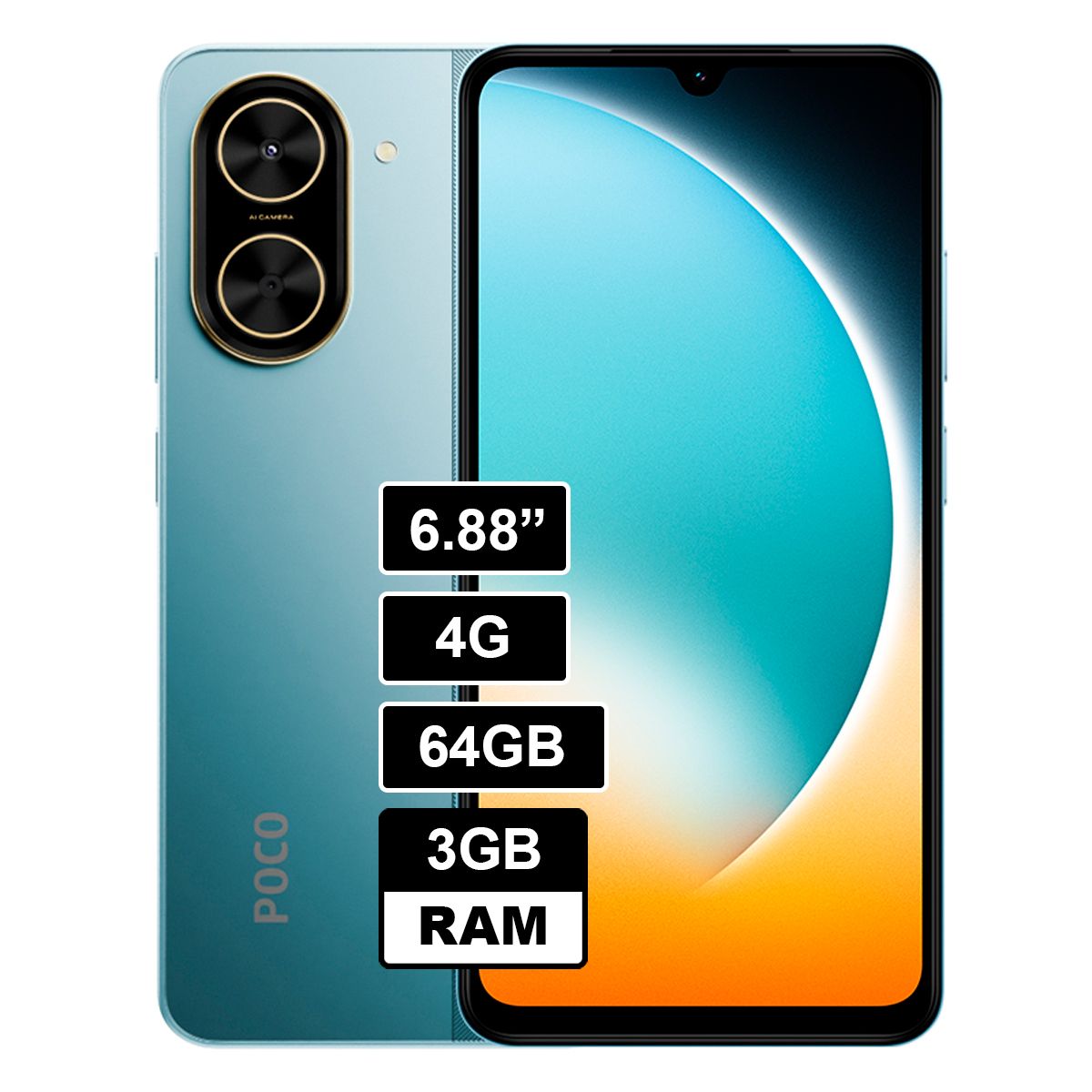 XIAOMI - Celular Xiaomi Poco C71 3GB RAM 64GB color Azul