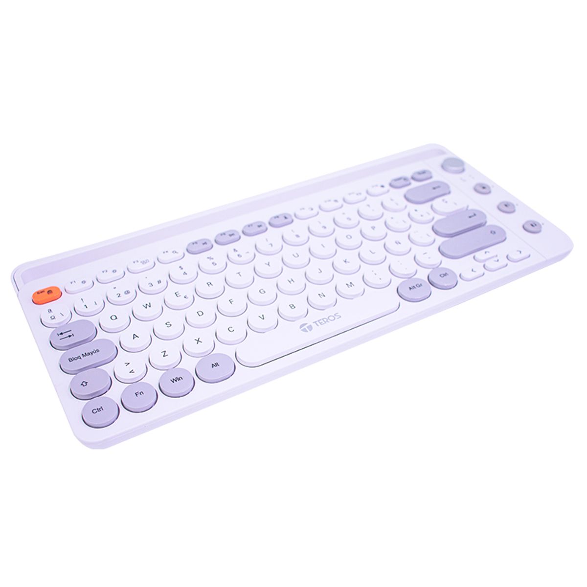 TEROS - TECLADO INALAMBRICO TEROS TE-4070S 2.4 GHz bluetooth 3.0 5.2 80 BLANCO