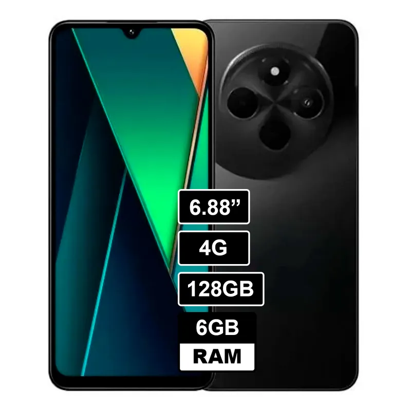 XIAOMI - Celular XIAOMI POCO C75 6GB 128GB Negro