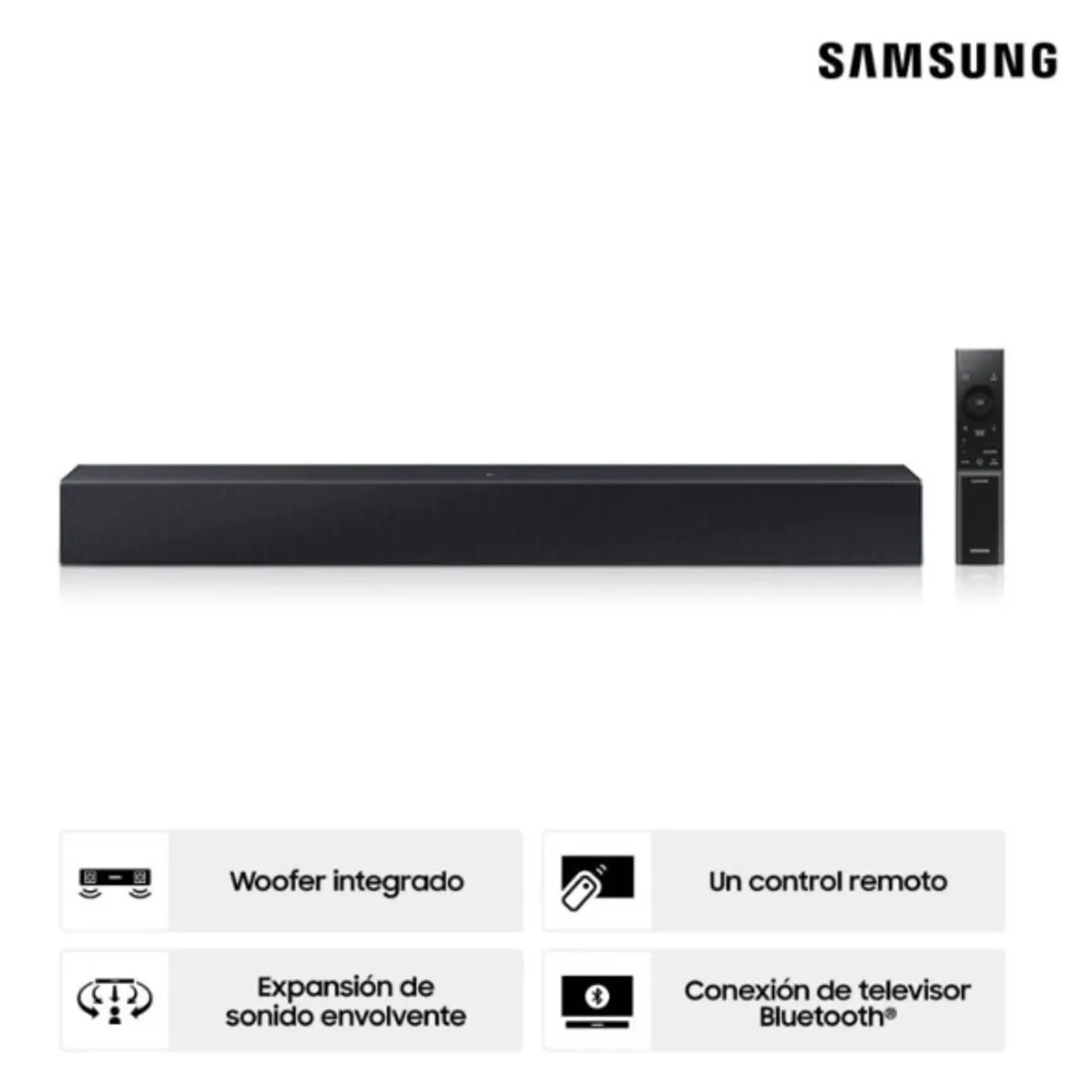 SAMSUNG - Soundbar Samsung 2.0 CH HW-B400F/PE 2025