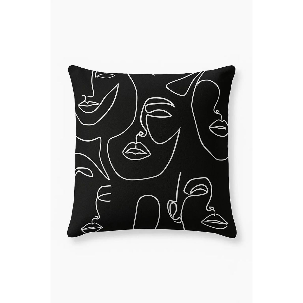 GENERICO - Cojin Minimalista Home Ojos Blancos Sublimado 40 X 40 Cm