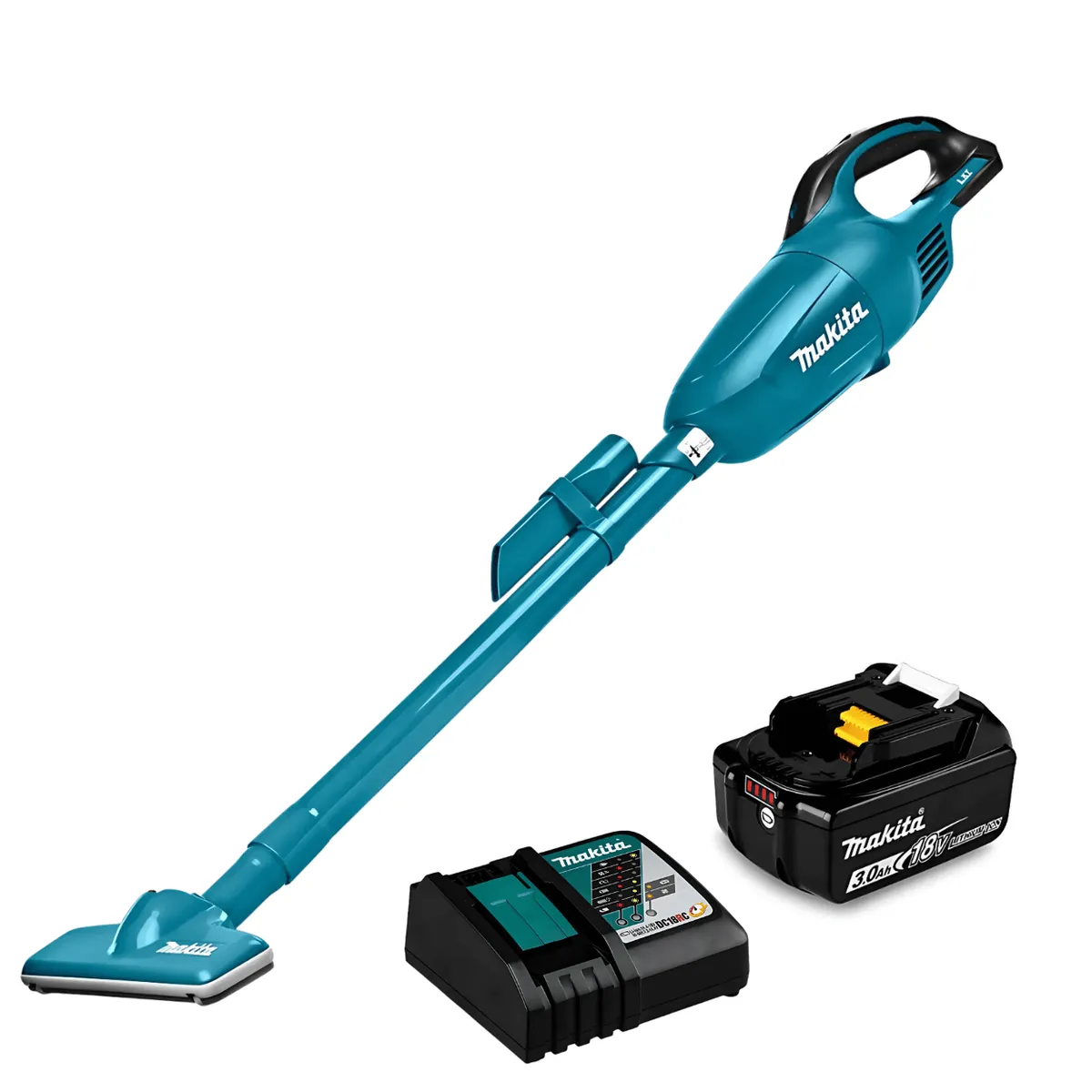 MAKITA - Aspiradora 18V LXT 650ml Makita DCL181FZ +Kit de bateria 3Ah y carga