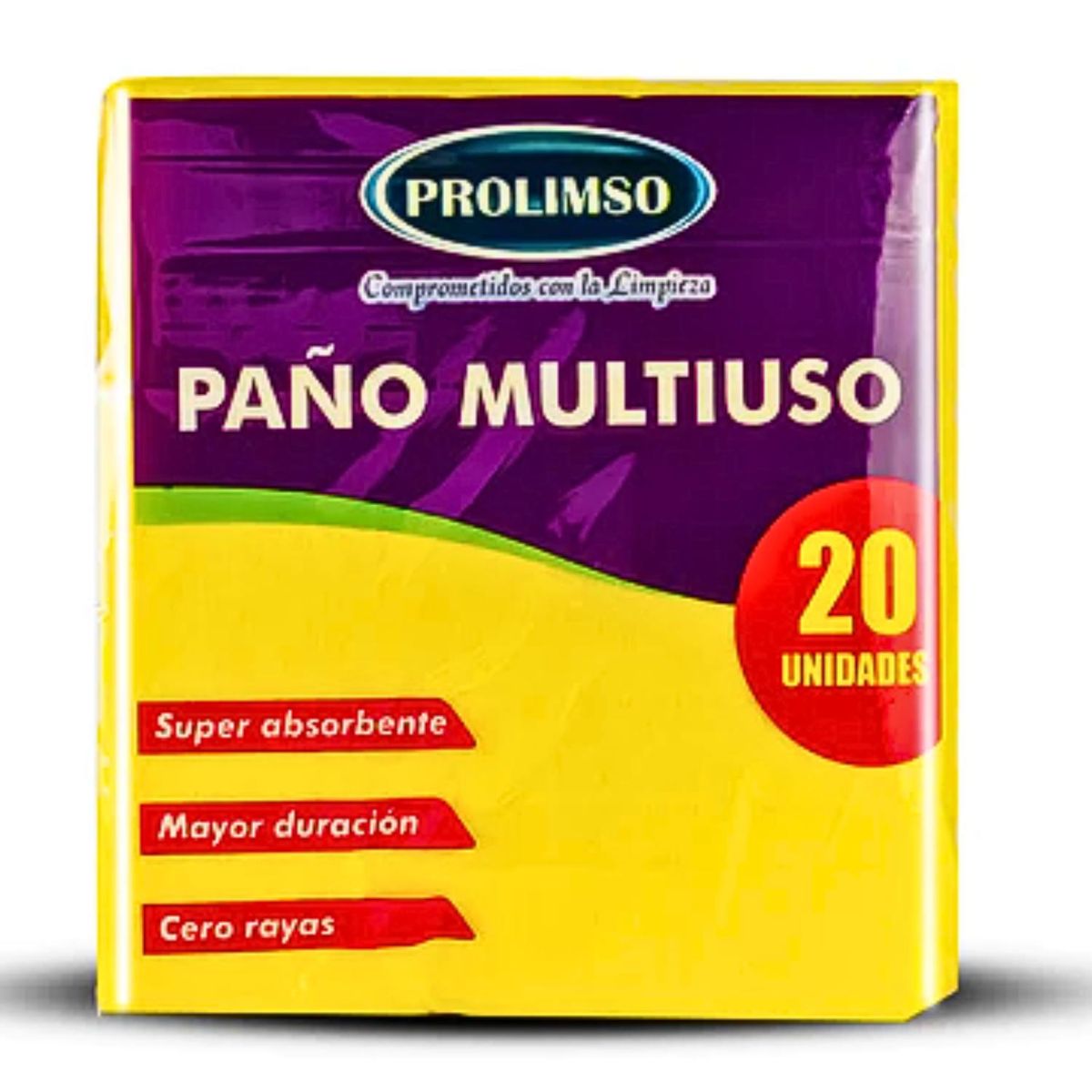 GENERICO - Paño Multiuso Reina Amarillo X 20 Piezas - Prolimso