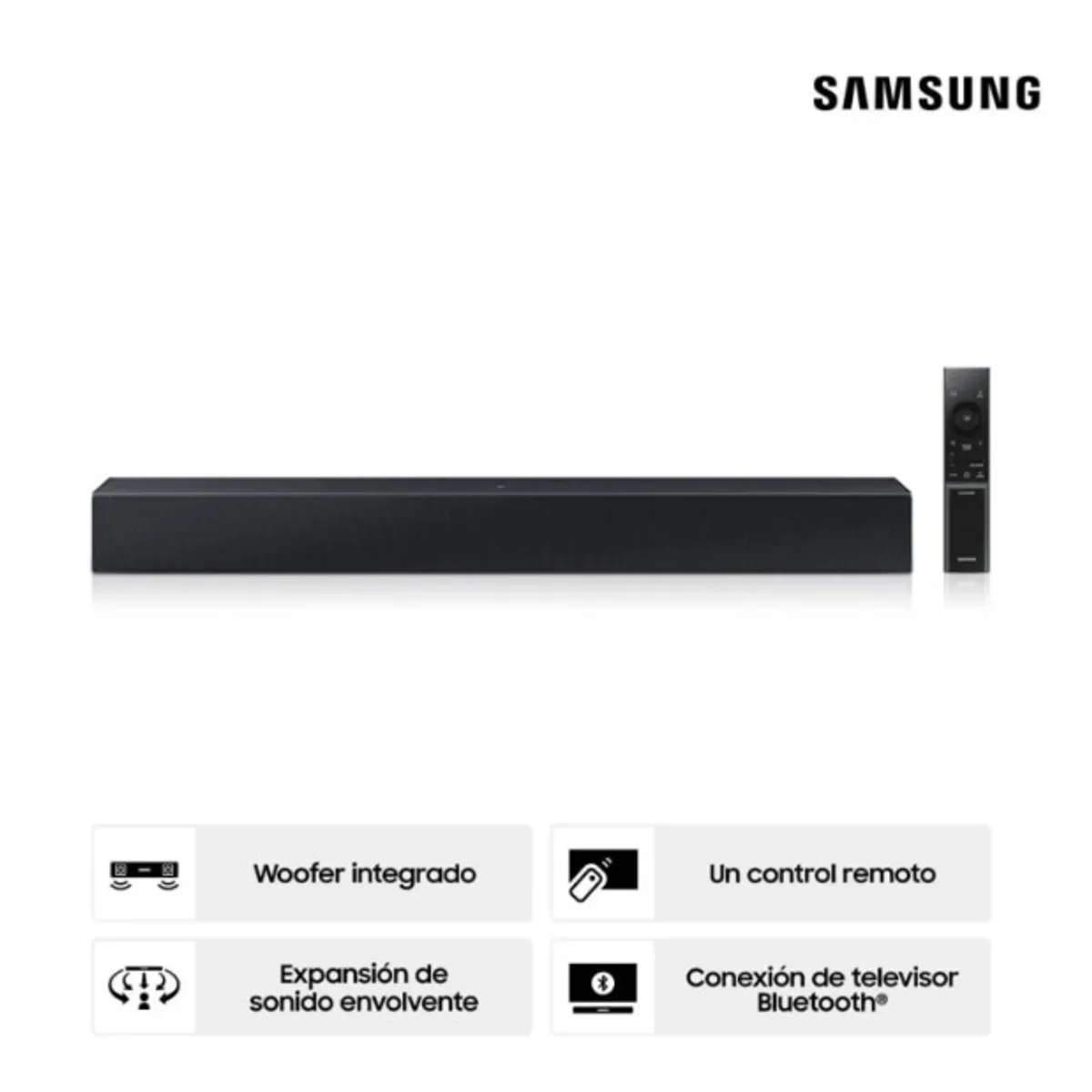 SAMSUNG - Soundbar Samsung 2.0 CH HW-B400F/PE 2025
