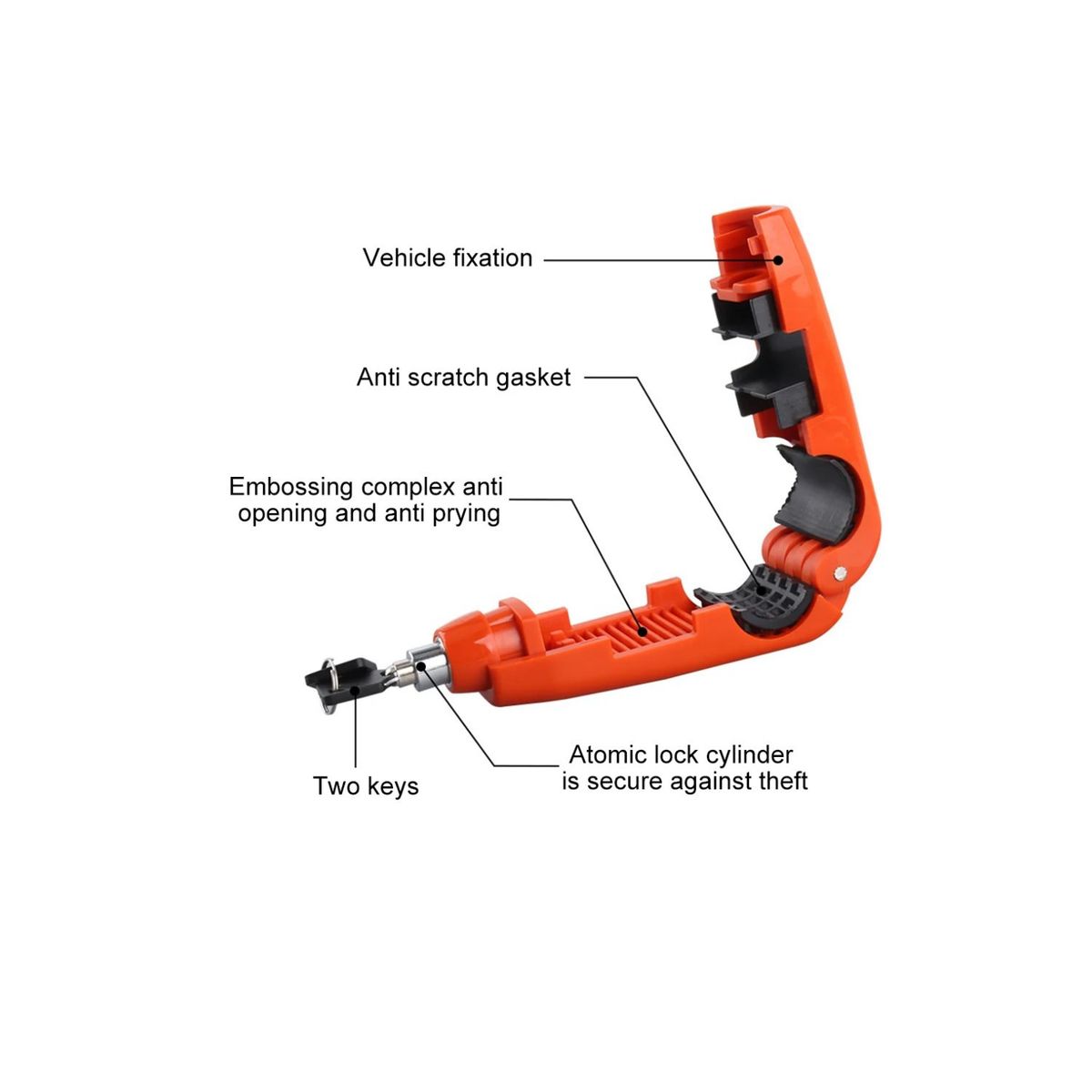 GENERICO - Seguro De Timón Para Moto